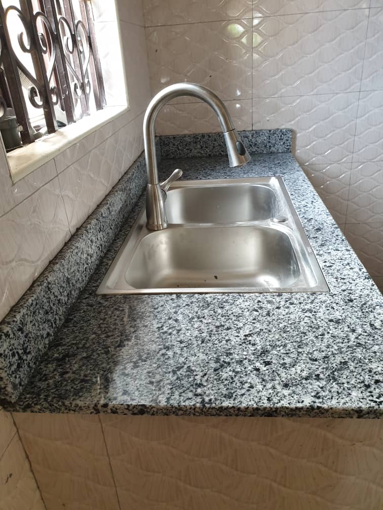 Granite Kitchen Counter Top with Water Taps in Kampala - Uganda